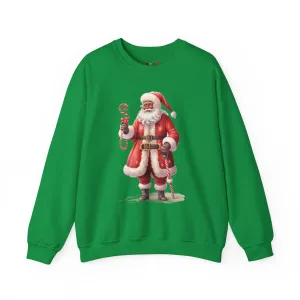 Black Santa 55 Unisex Heavy Blend™ Crewneck Sweatshirt