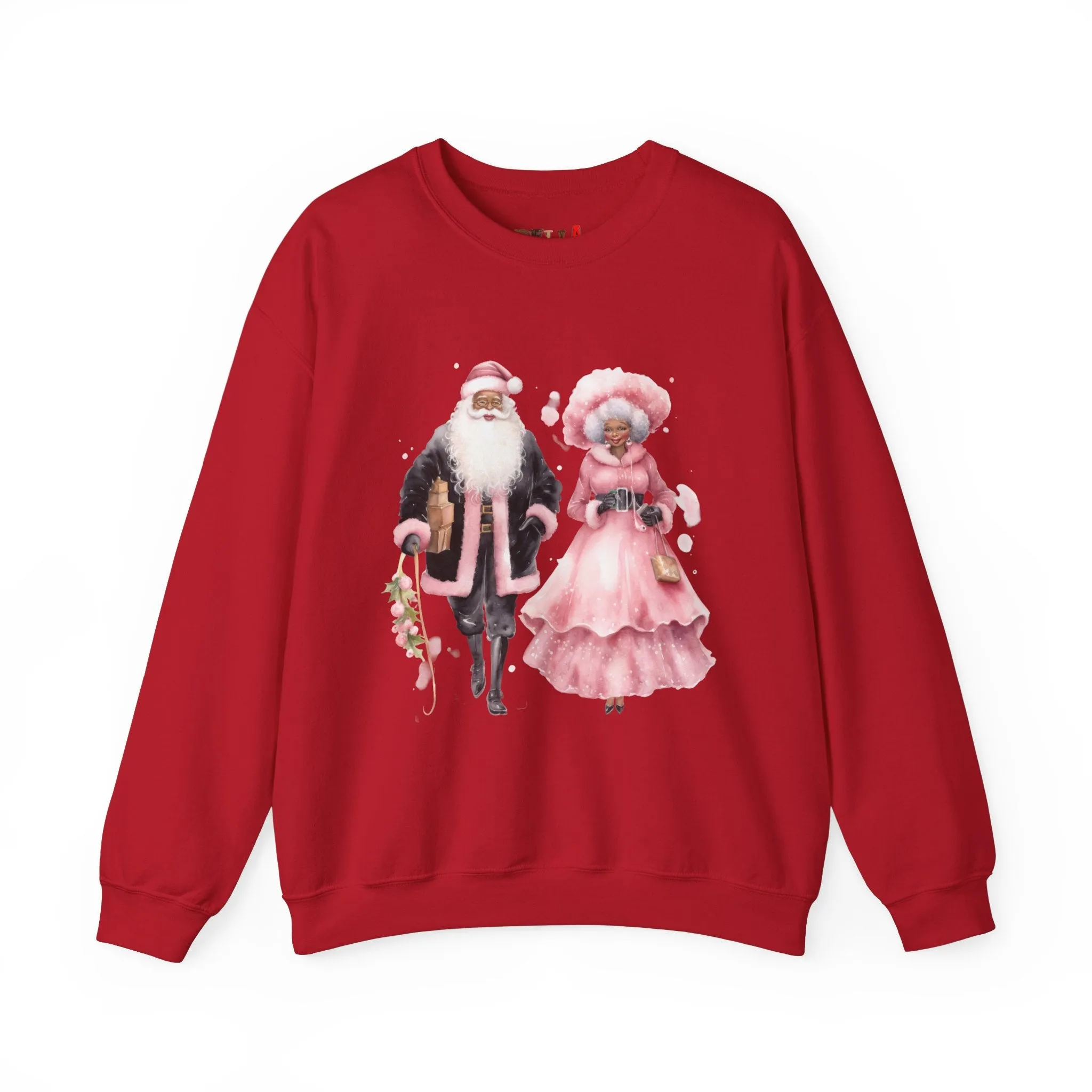 Black Santa 9 Unisex Heavy Blend™ Crewneck Sweatshirt