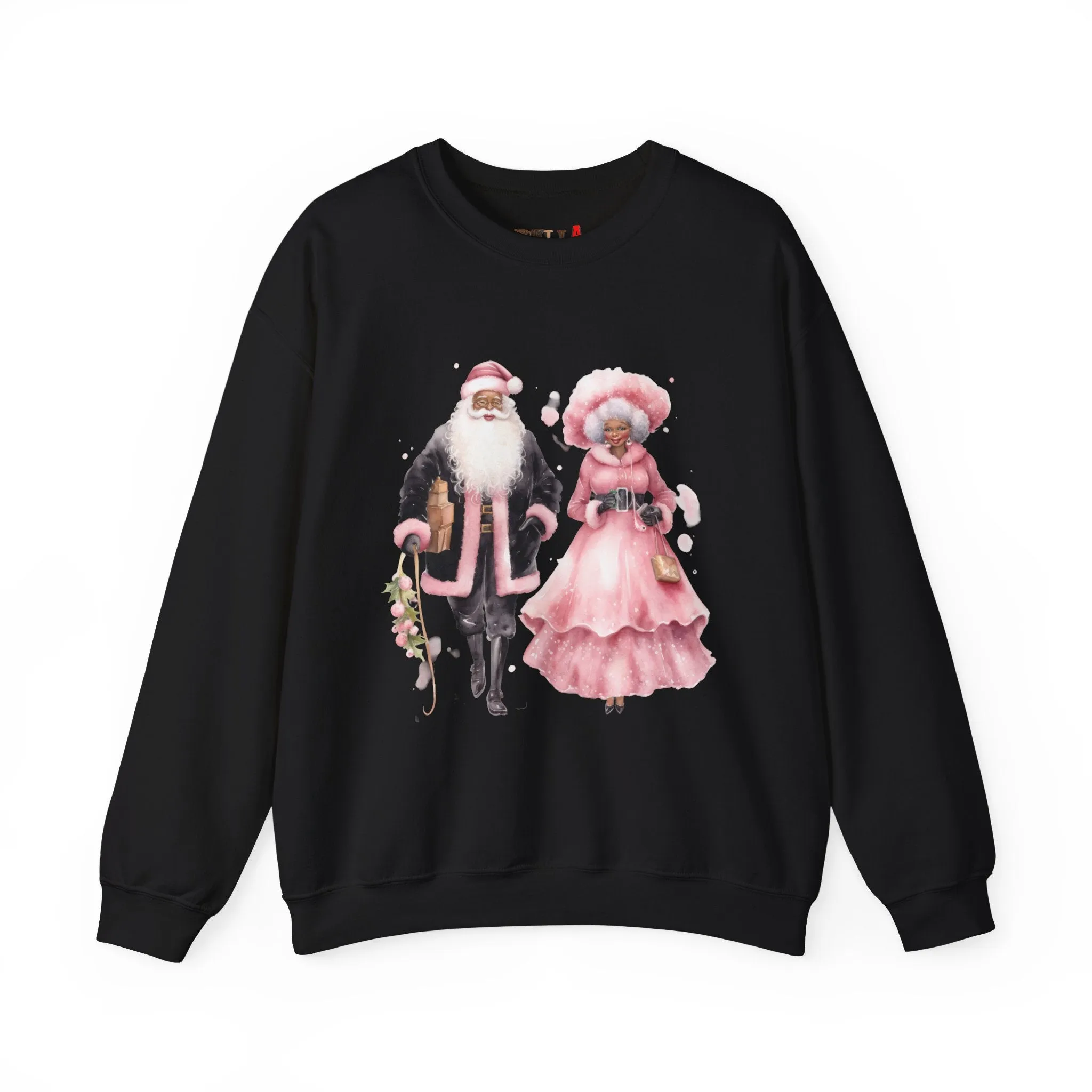Black Santa 9 Unisex Heavy Blend™ Crewneck Sweatshirt