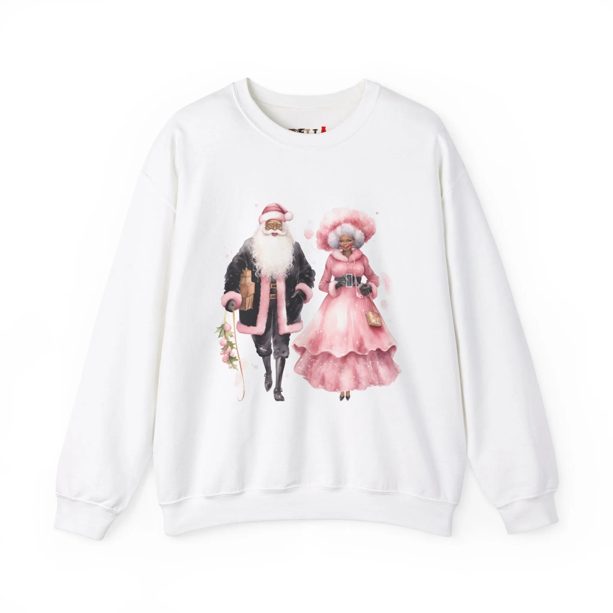 Black Santa 9 Unisex Heavy Blend™ Crewneck Sweatshirt