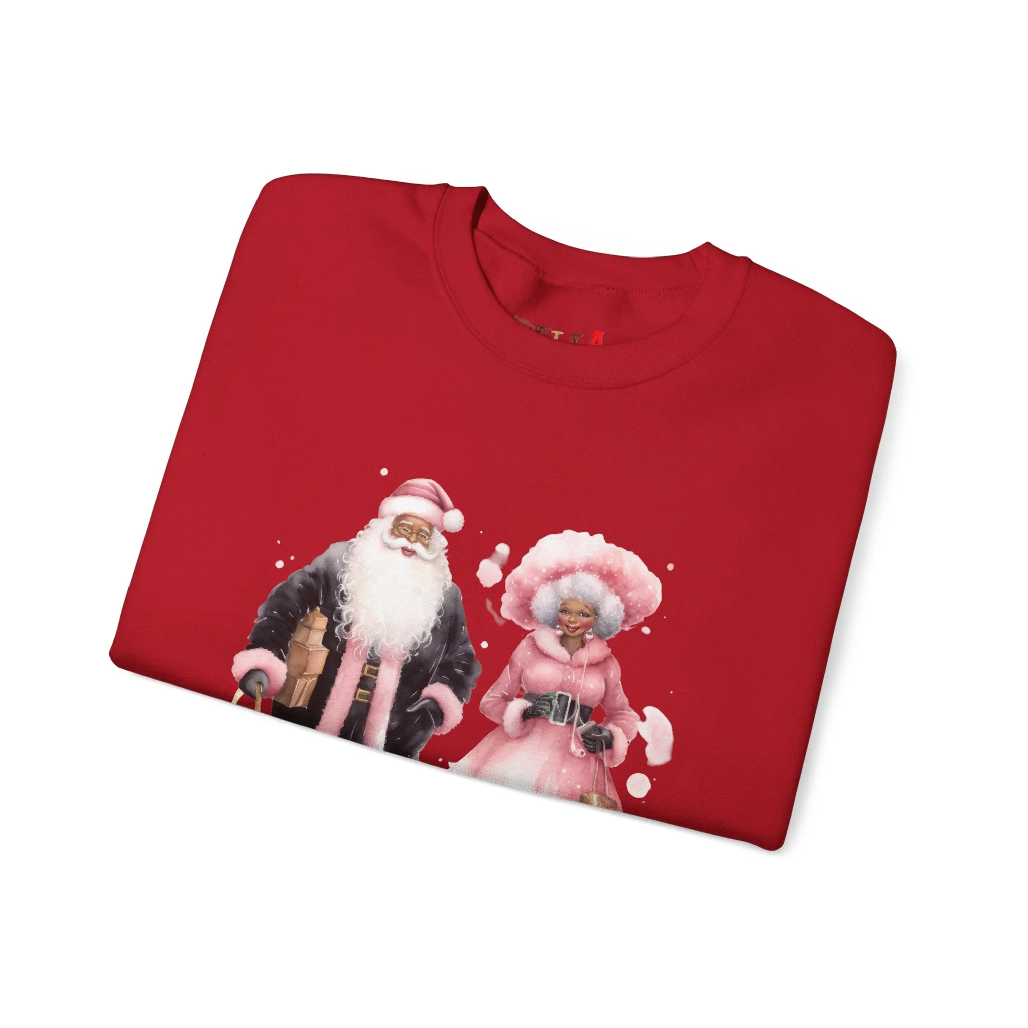 Black Santa 9 Unisex Heavy Blend™ Crewneck Sweatshirt