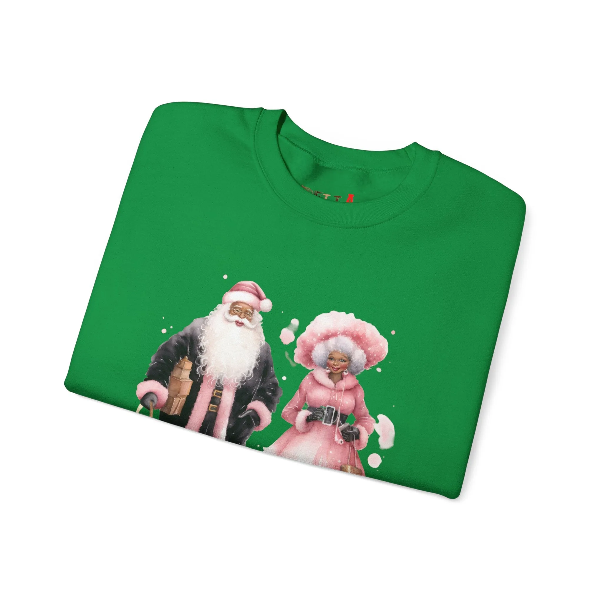 Black Santa 9 Unisex Heavy Blend™ Crewneck Sweatshirt