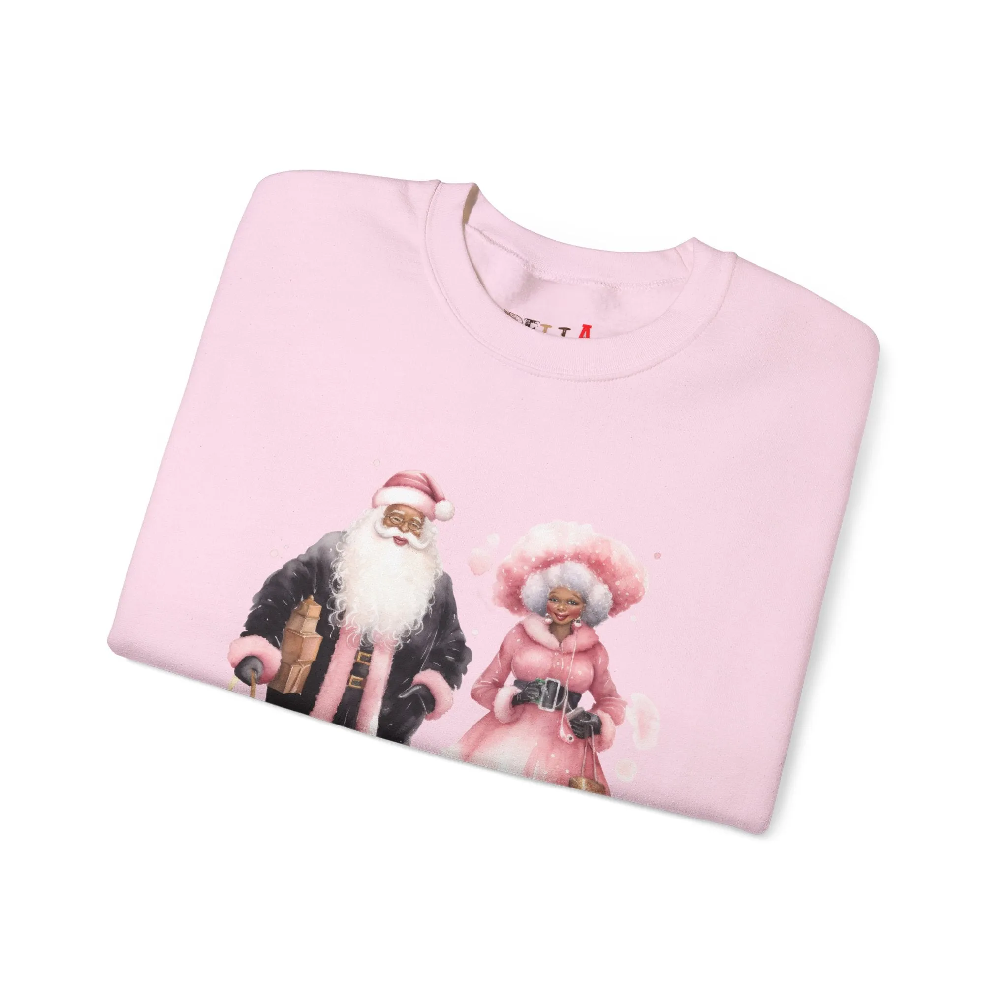 Black Santa 9 Unisex Heavy Blend™ Crewneck Sweatshirt
