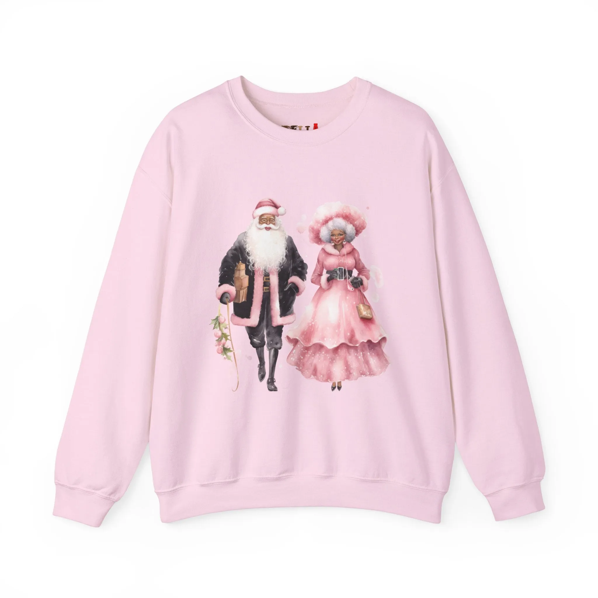 Black Santa 9 Unisex Heavy Blend™ Crewneck Sweatshirt