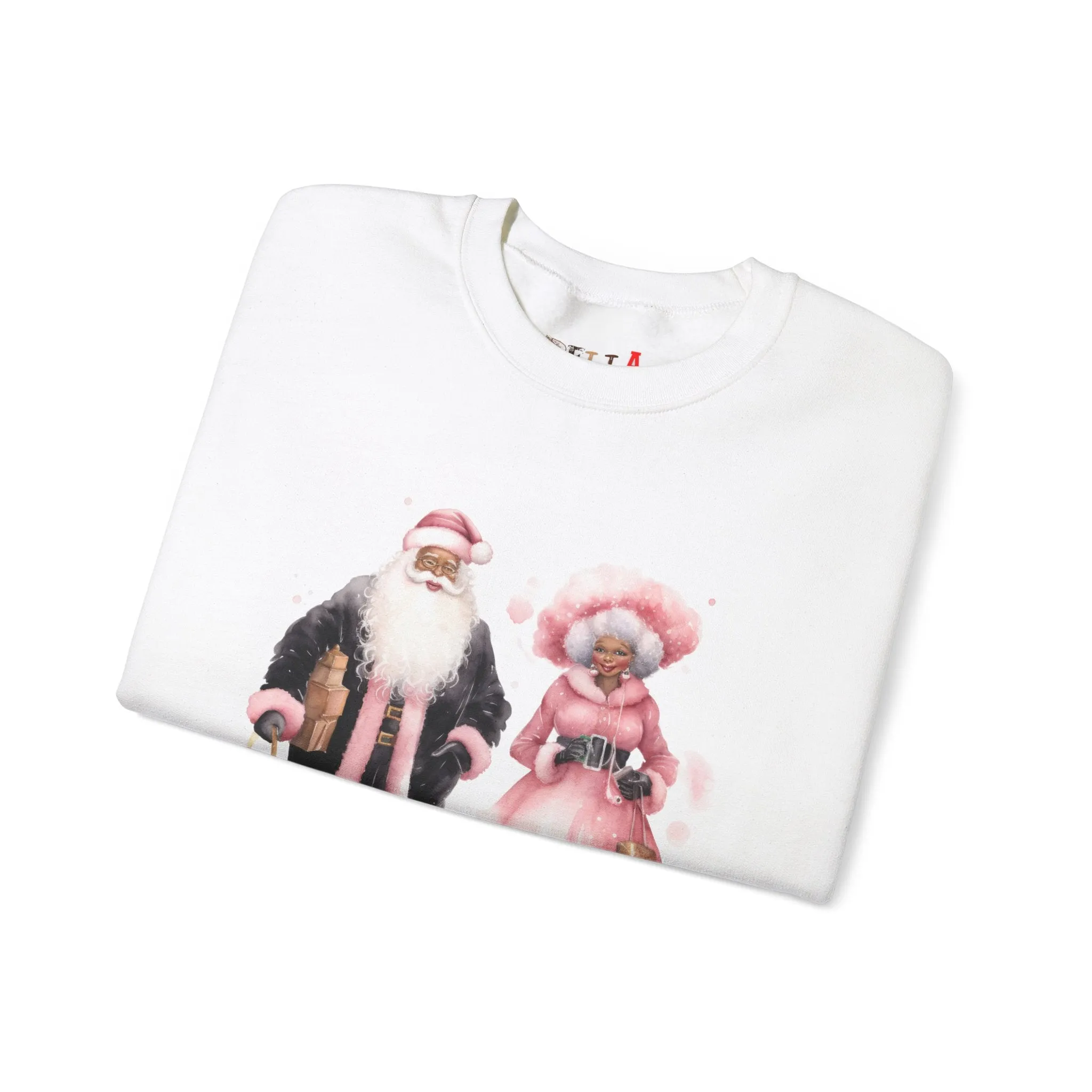 Black Santa 9 Unisex Heavy Blend™ Crewneck Sweatshirt