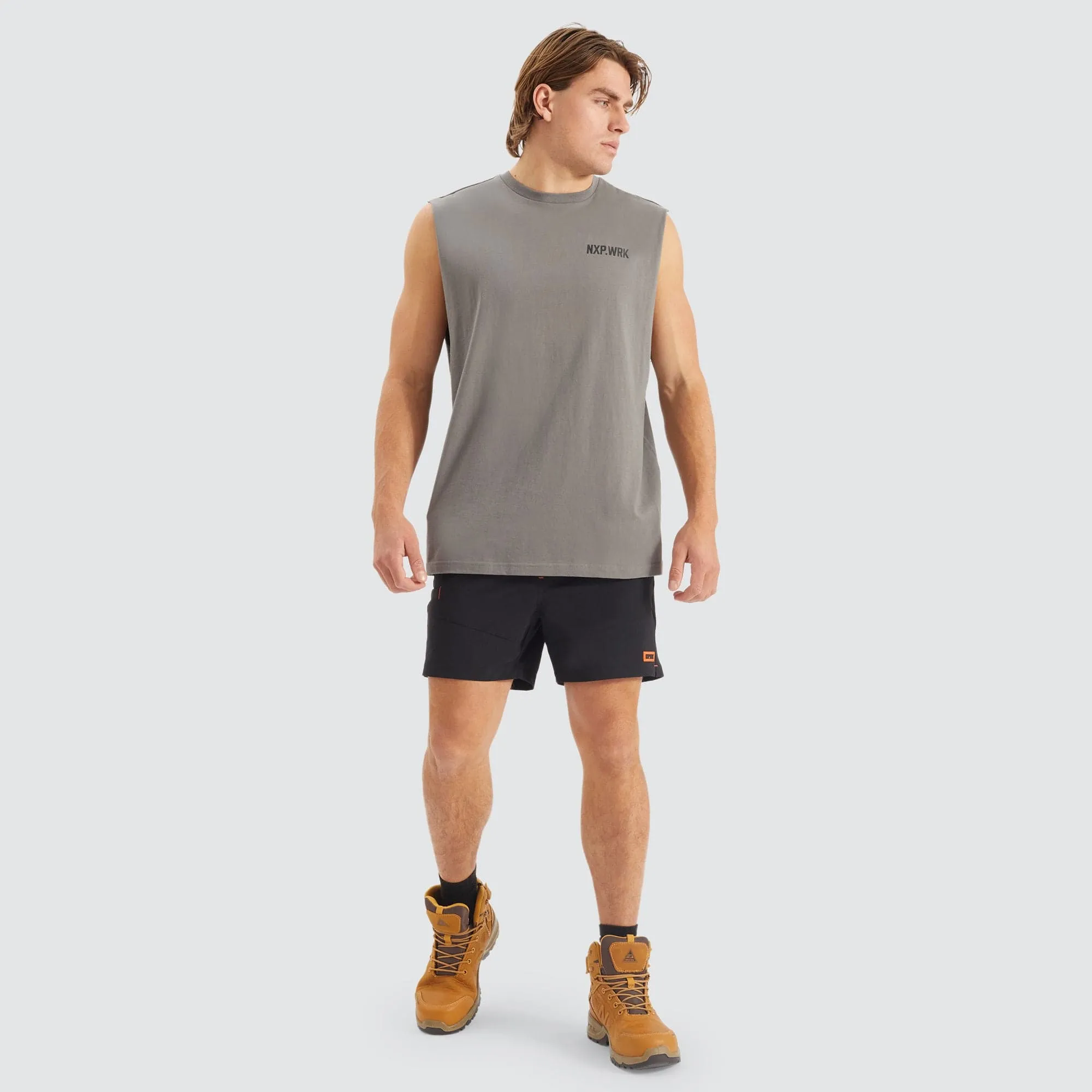 Blueprint Relaxed Muscle Tee Charcoal