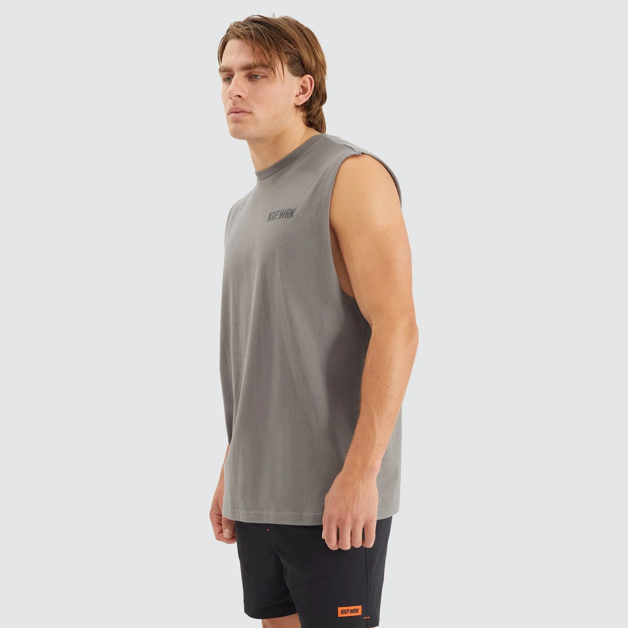 Blueprint Relaxed Muscle Tee Charcoal