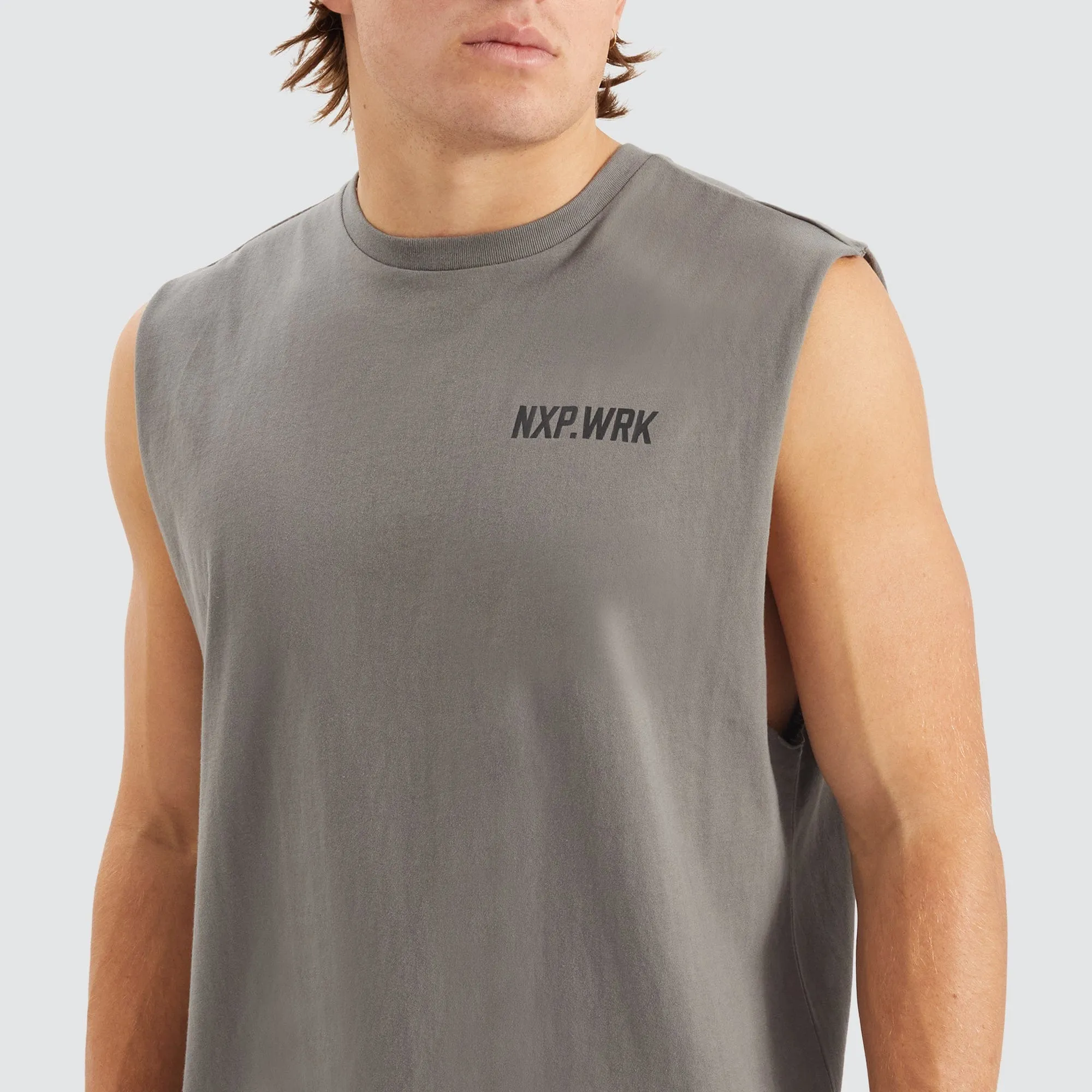Blueprint Relaxed Muscle Tee Charcoal