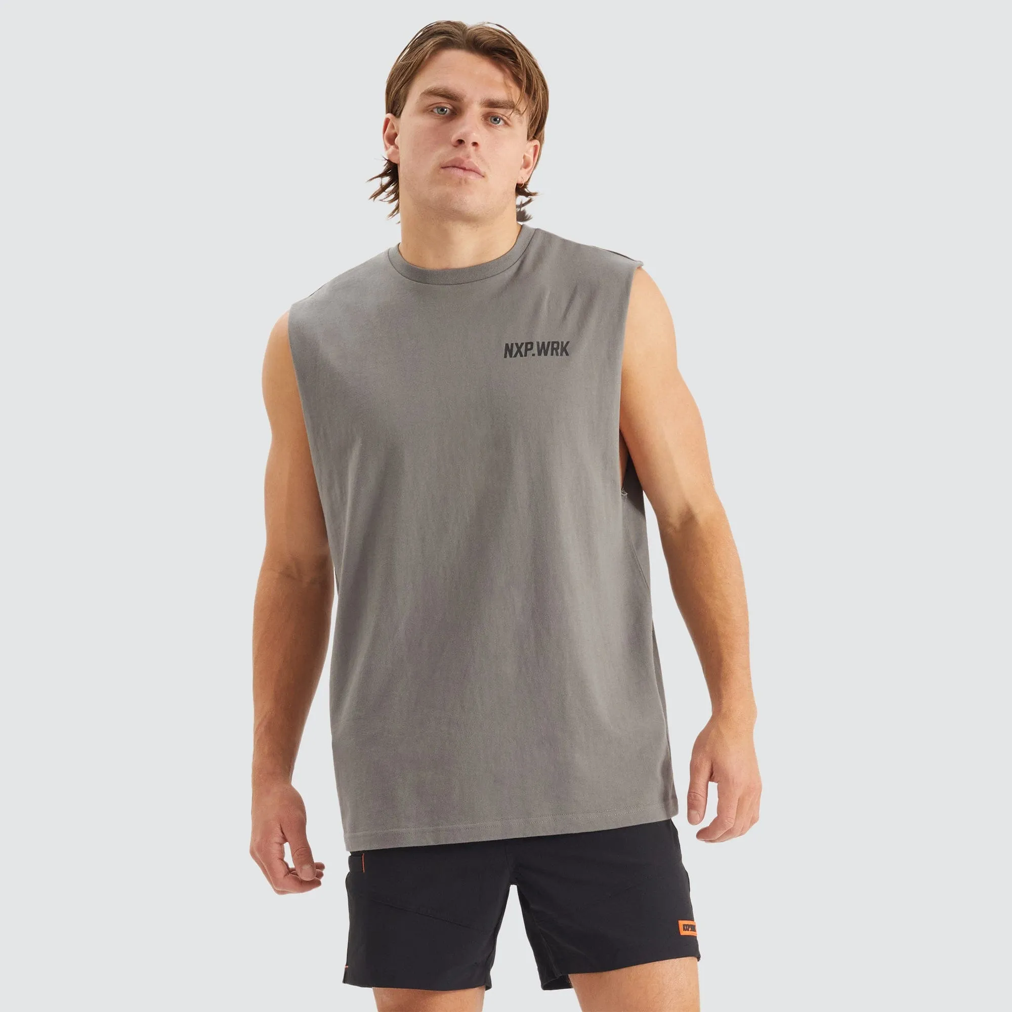 Blueprint Relaxed Muscle Tee Charcoal
