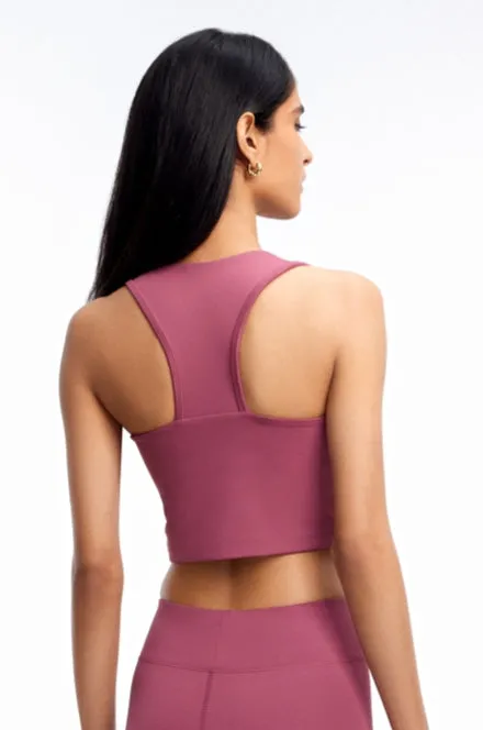 Blush Square Neck Bra-Tank