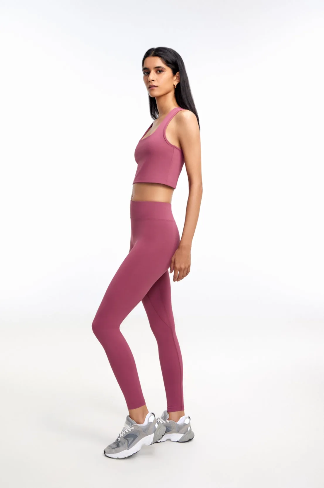 Blush Square Neck Bra-Tank