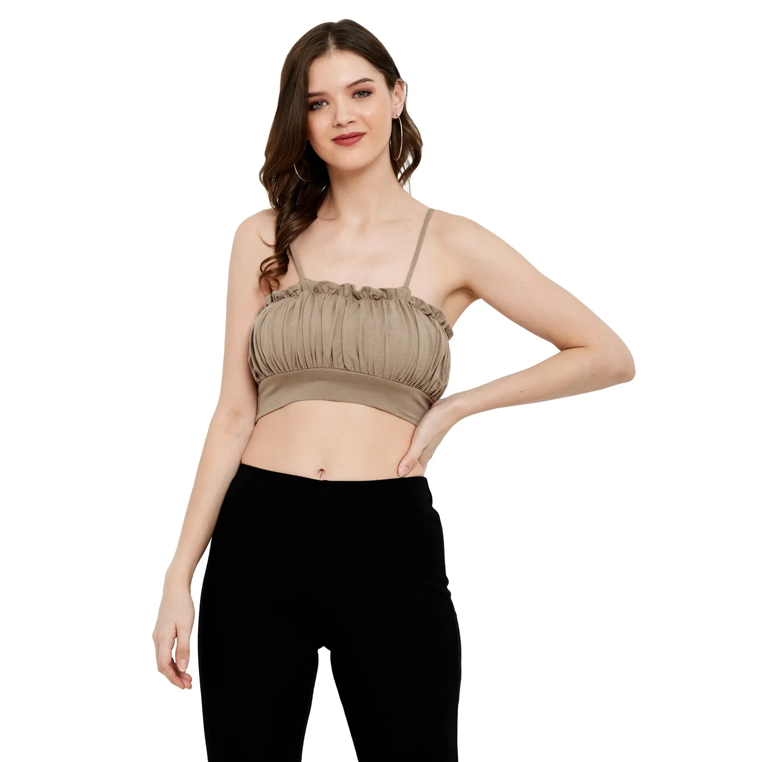 BOMBER STYLE COTTON MODAL SPANDEX BRALETTE