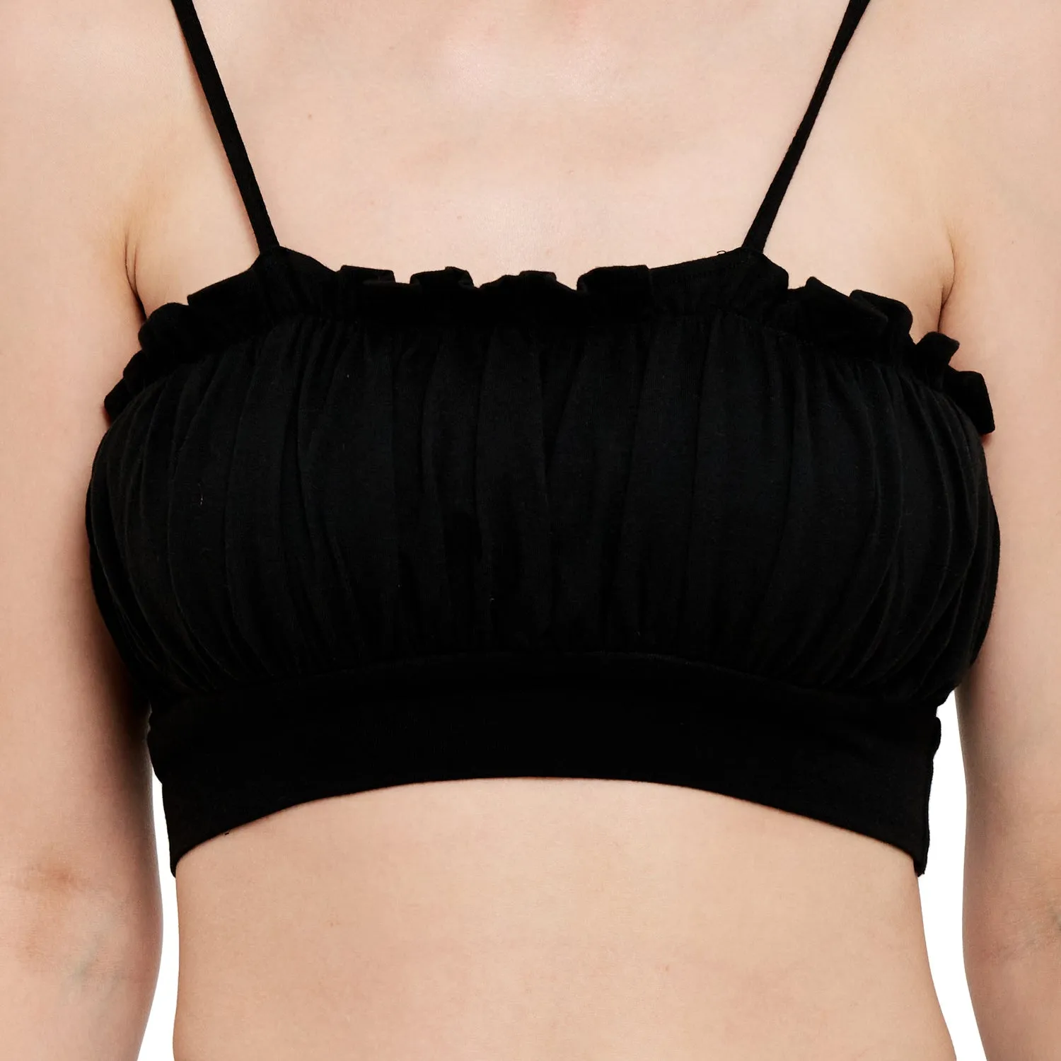 BOMBER STYLE COTTON MODAL SPANDEX BRALETTE