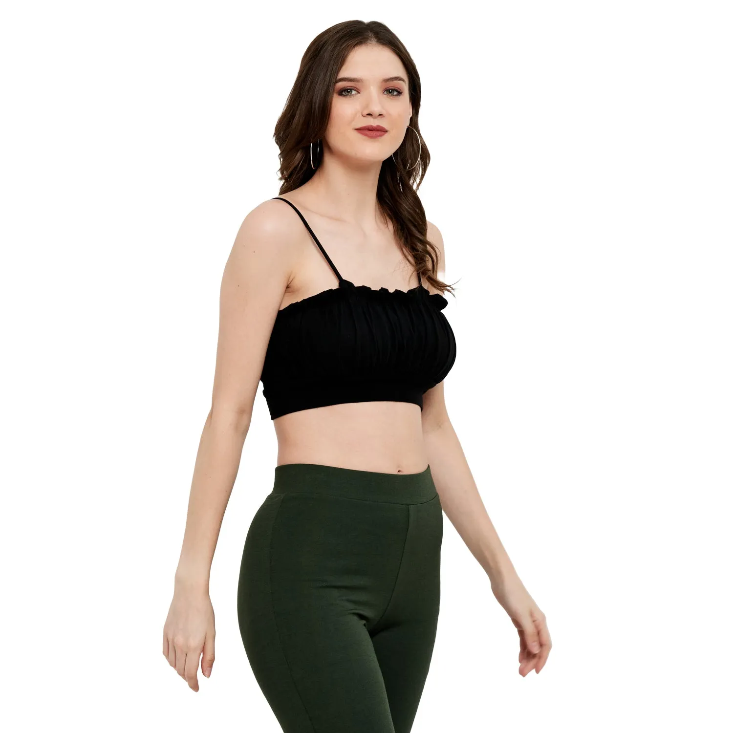 BOMBER STYLE COTTON MODAL SPANDEX BRALETTE