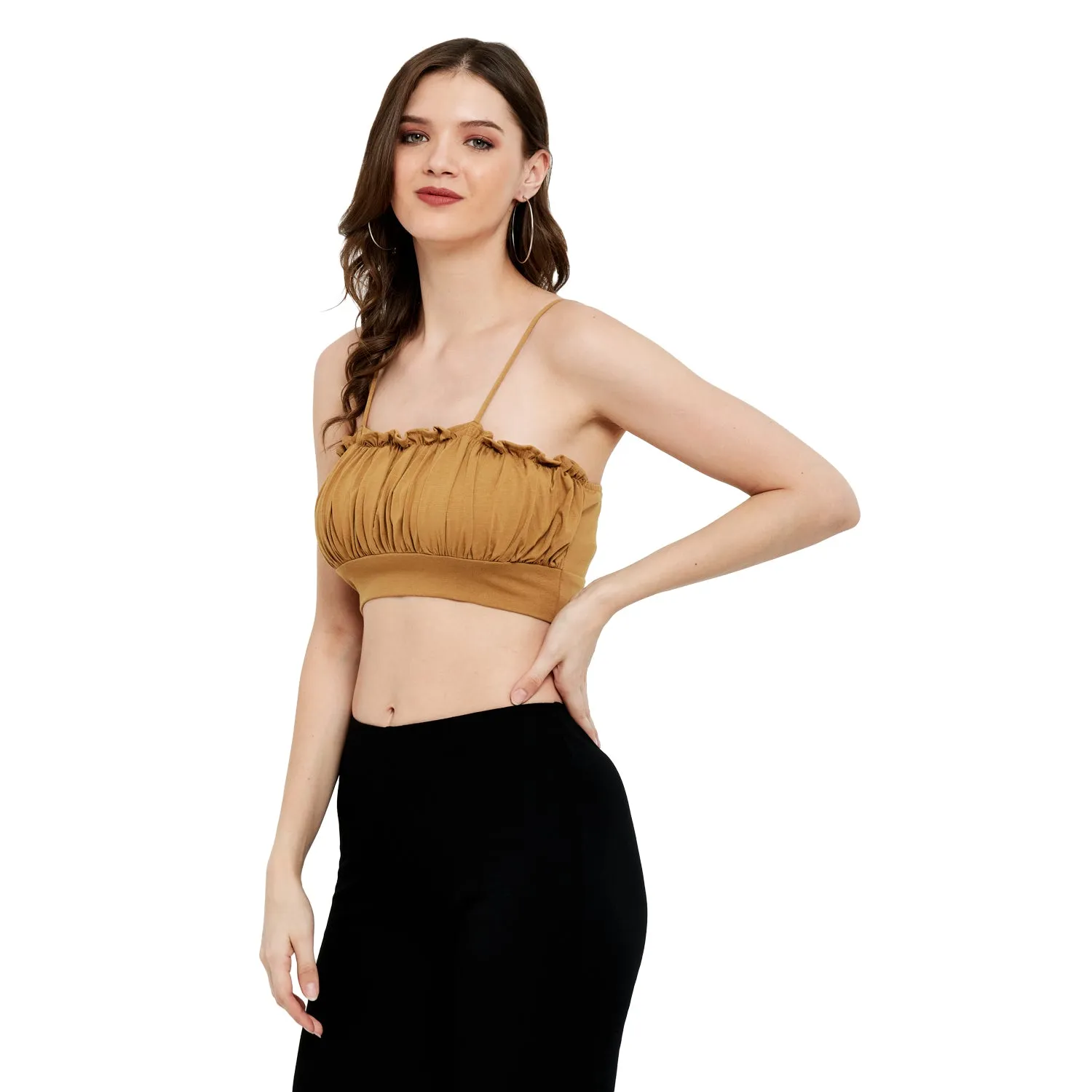 BOMBER STYLE COTTON MODAL SPANDEX BRALETTE