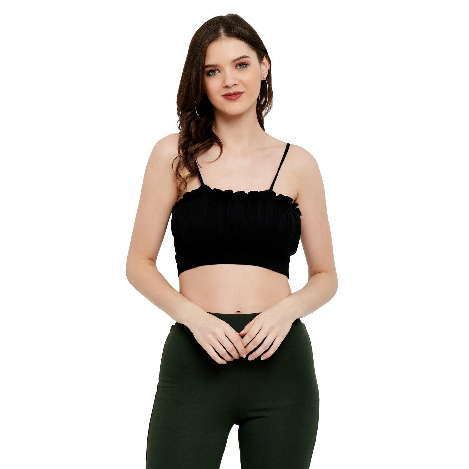 BOMBER STYLE COTTON MODAL SPANDEX BRALETTE