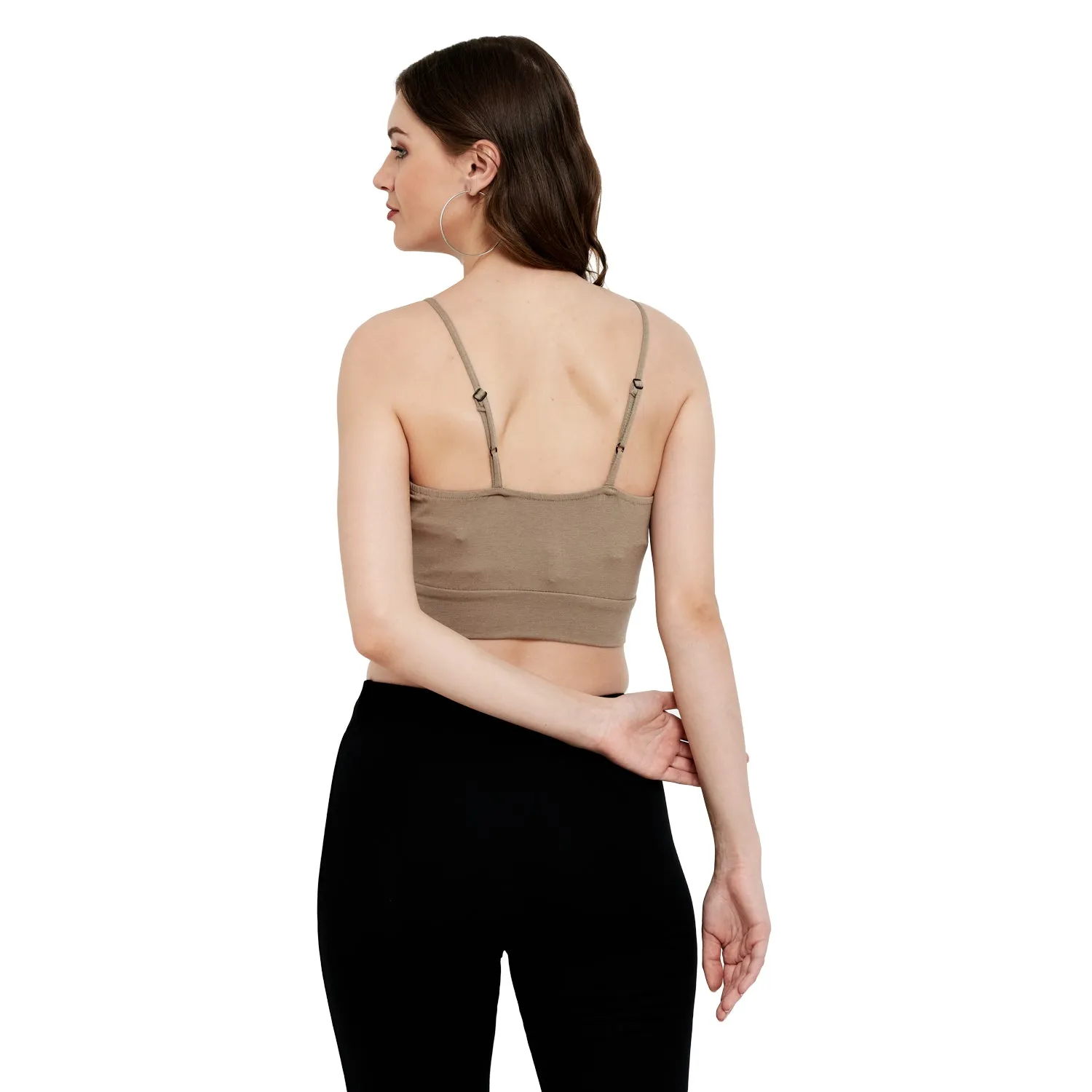BOMBER STYLE COTTON MODAL SPANDEX BRALETTE