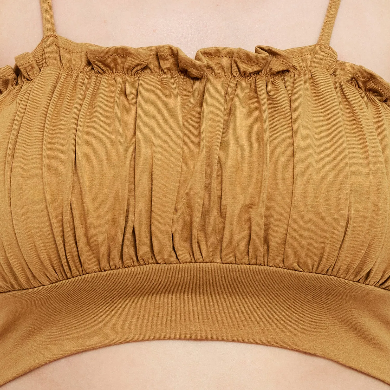 BOMBER STYLE COTTON MODAL SPANDEX BRALETTE