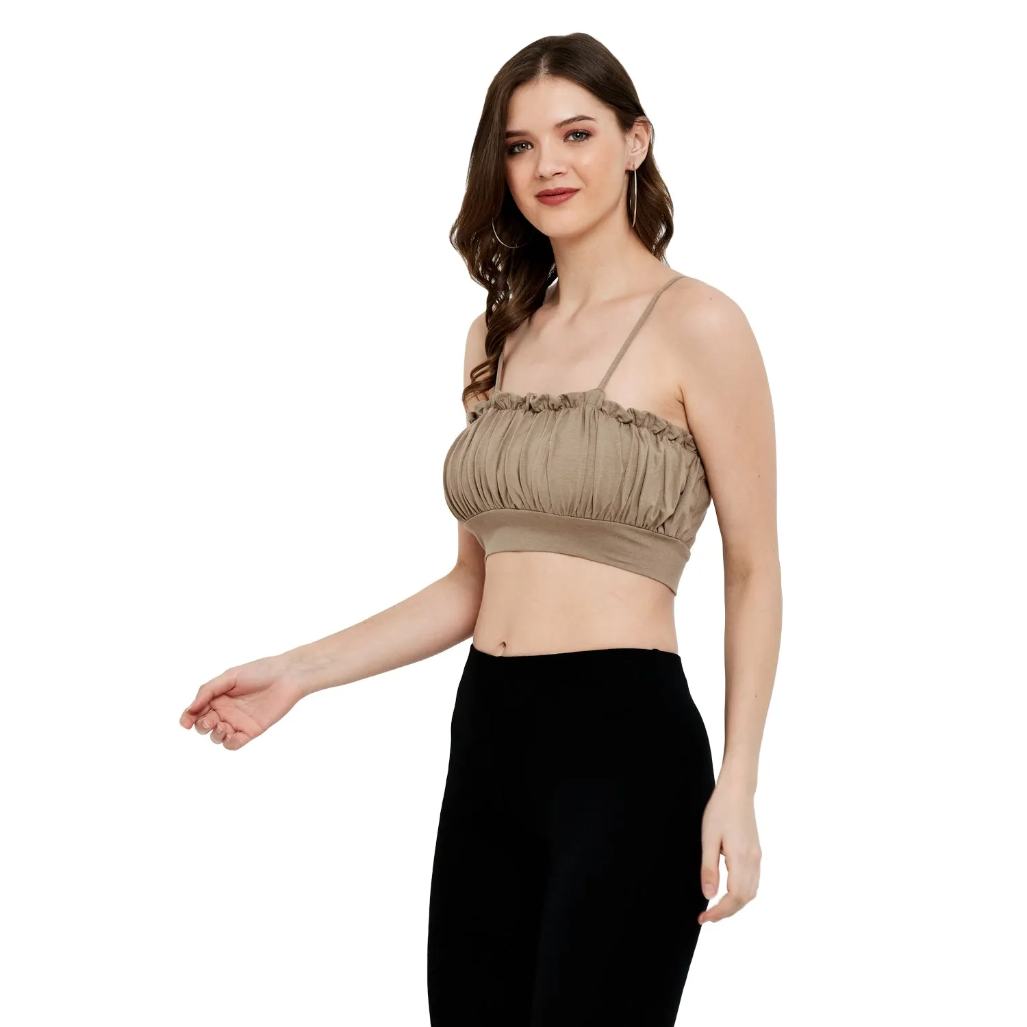BOMBER STYLE COTTON MODAL SPANDEX BRALETTE