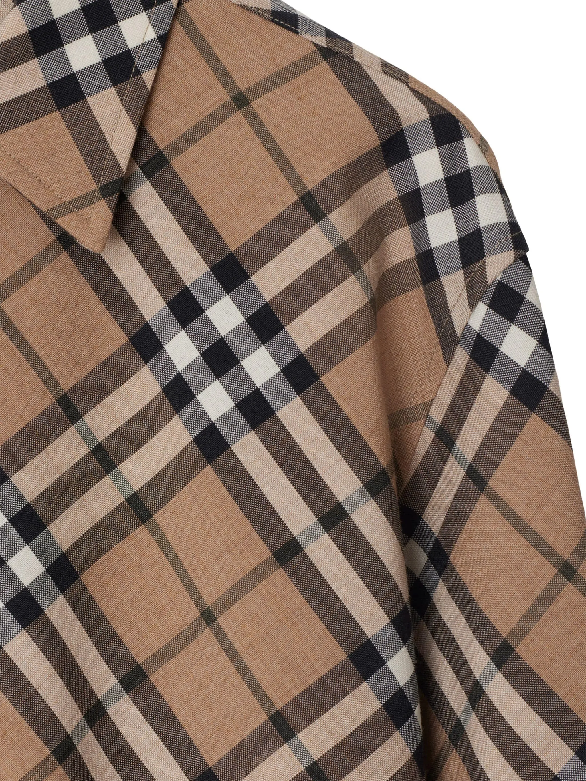Burberry sand beige check mönster tröja