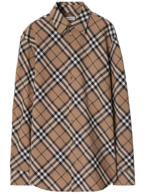 Burberry sand beige check mönster tröja