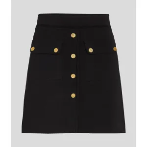 BUTTON KNIT SKIRT