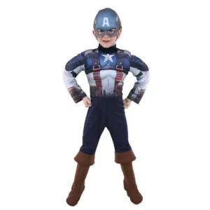 Captain America Deluxe Costume Size 3 5