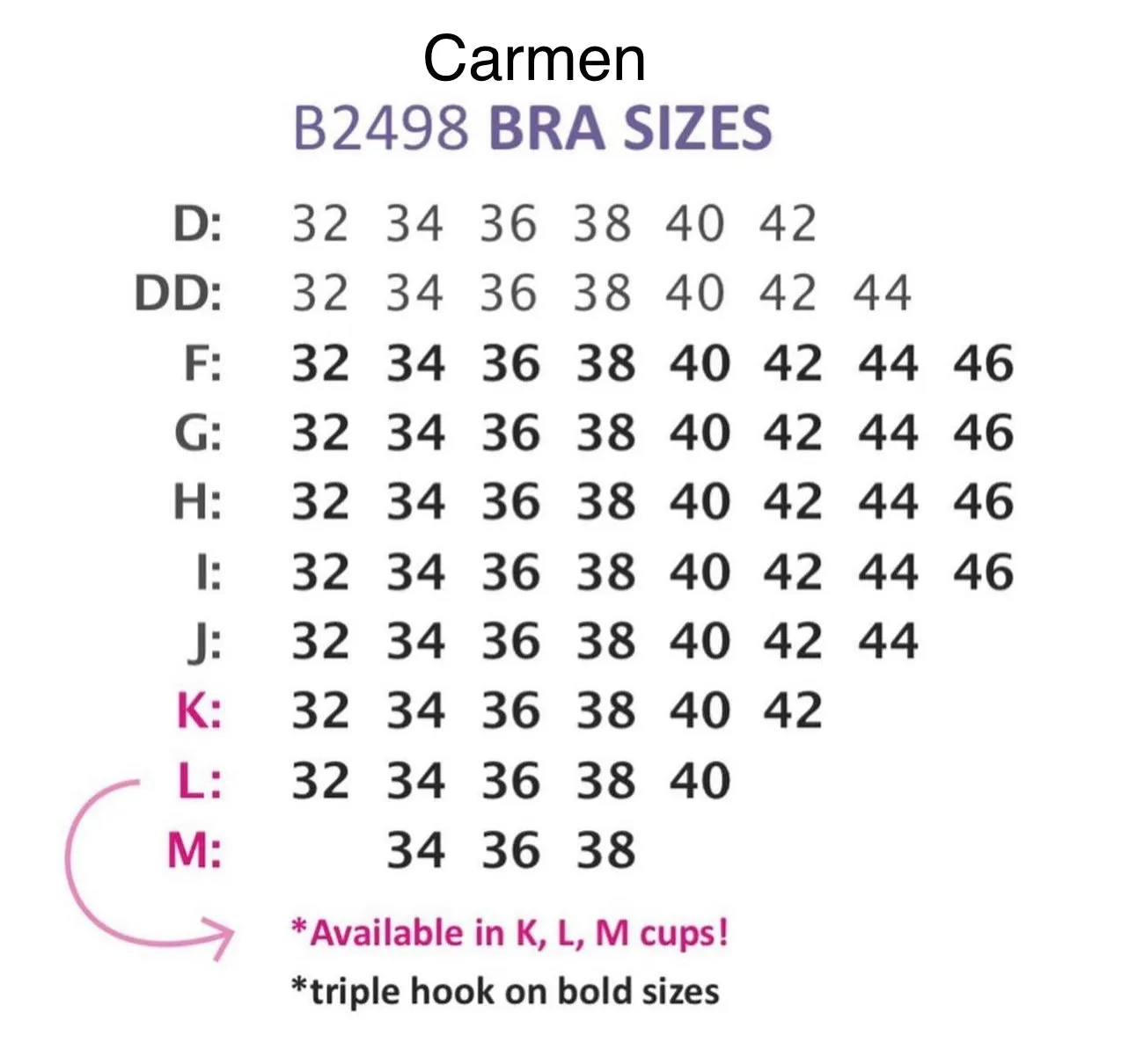 Carmen Bra B2498 Rosy Beige