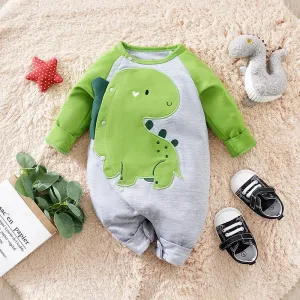 Cartoon Dinosaur Newborn Baby Onesie