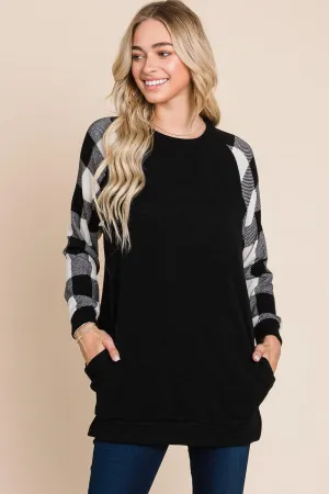 Casual Miru Knit Crewneck High Low