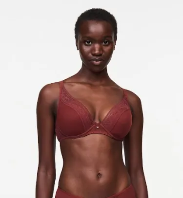 Chantelle Alto Plunge T-Shirt Bra C12L2 - Mahogany