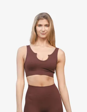 Chocolate Seamless U Bra