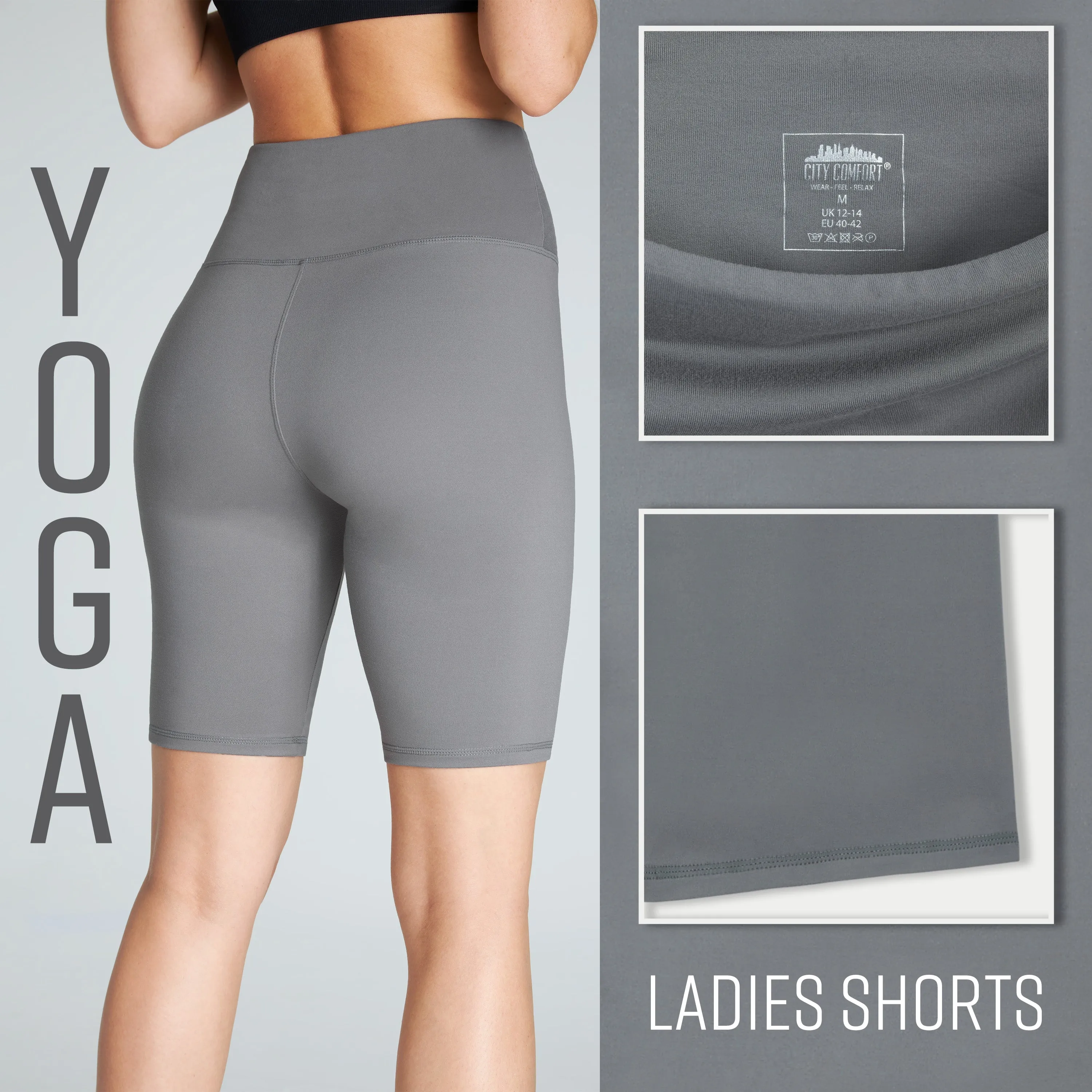 CityComfort Gym Shorts for Women - Yoga Shorts
