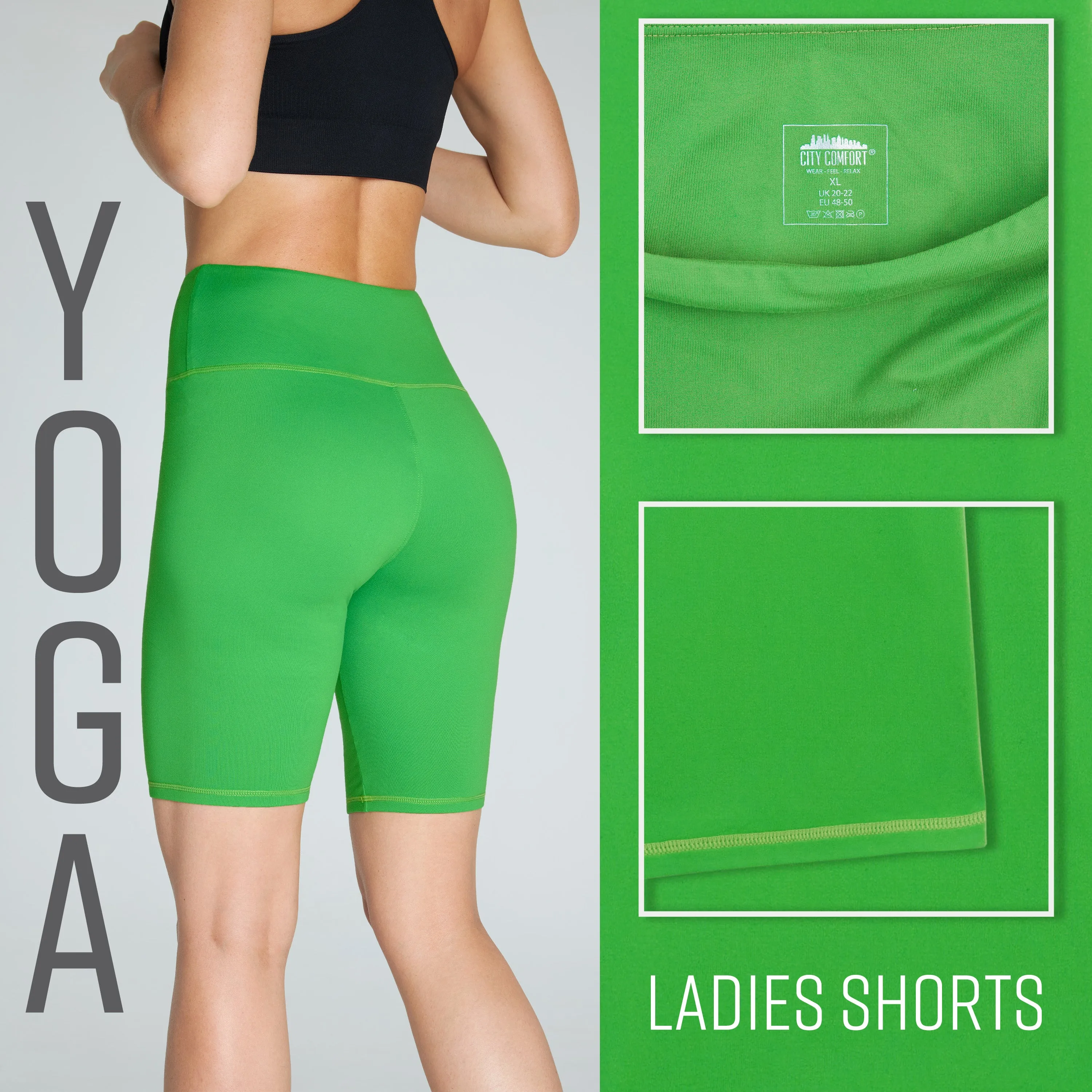 CityComfort Gym Shorts for Women - Yoga Shorts