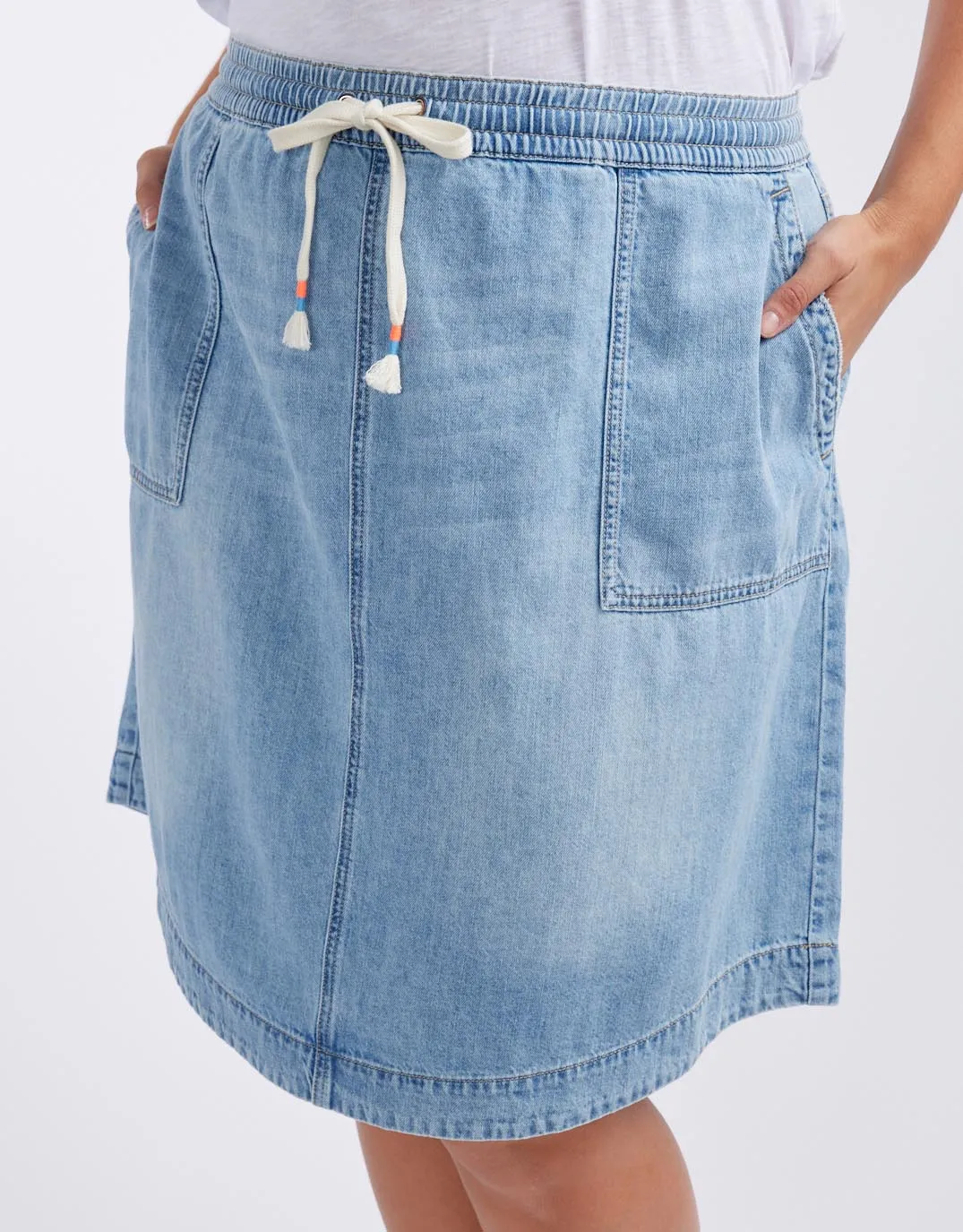 Coco Denim Skirt - Mid Wash