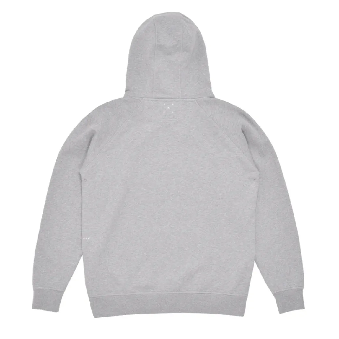 college p hooded sweat grey heather