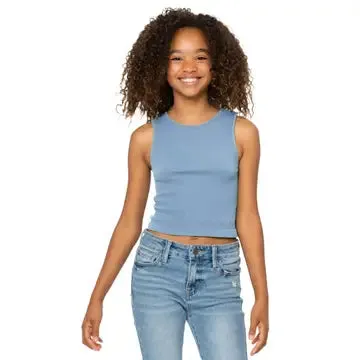 Color Palette Ribbed Crop Tank Top