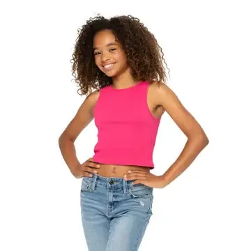 Color Palette Ribbed Crop Tank Top