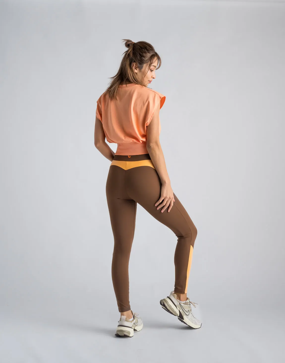 CRONOS WOMEN LOGO SLEEVELESS【TERRACOTTA】