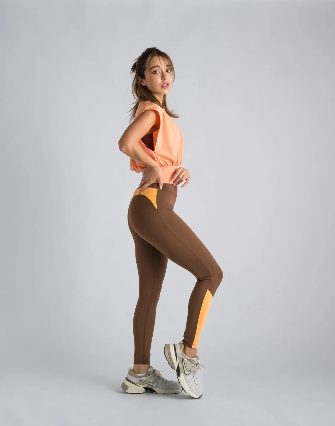 CRONOS WOMEN LOGO SLEEVELESS【TERRACOTTA】