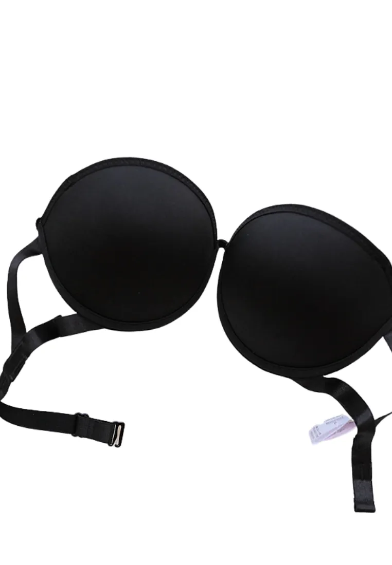 Cross Back Strapless Anti Slip Push Up Bra