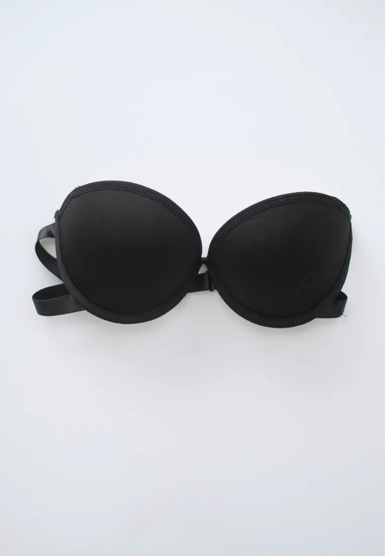 Cross Back Strapless Anti Slip Push Up Bra