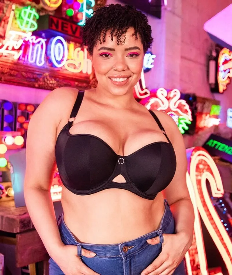 Curvy Kate Boost Me Up Padded Balcony Bra - Black