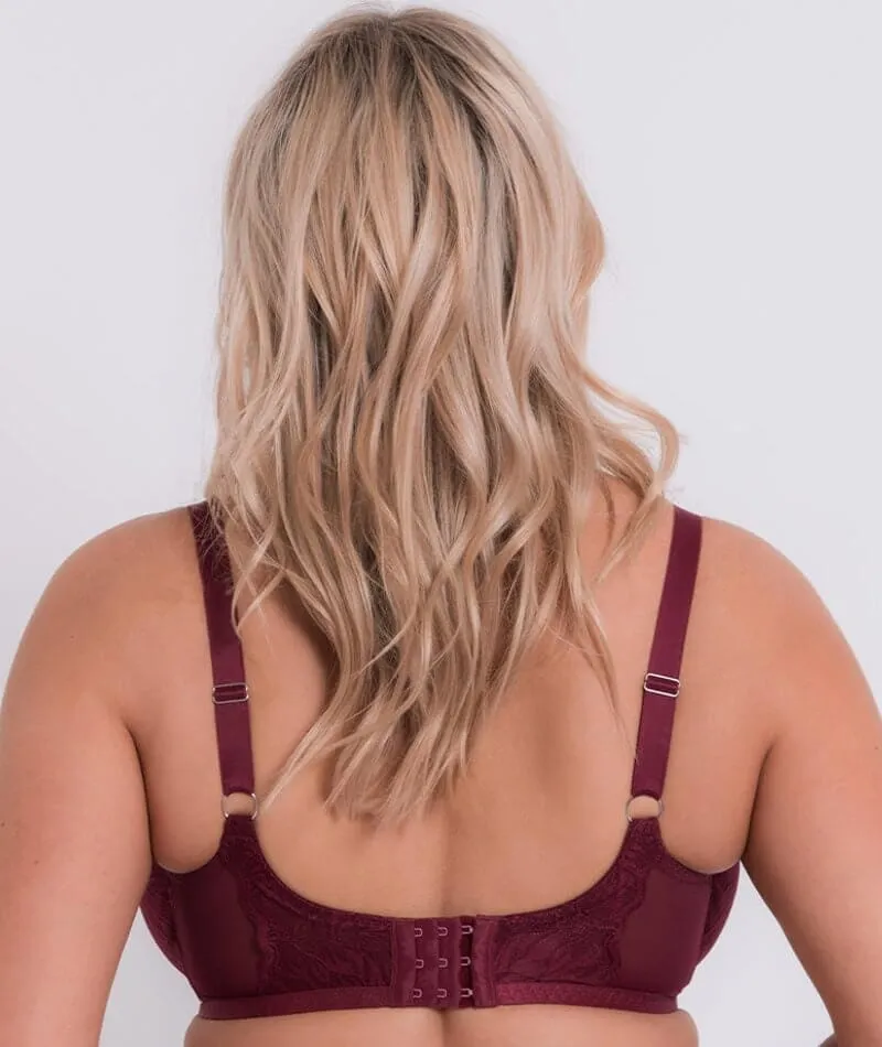 Curvy Kate Lace Daze Balcony Bra - Claret Red