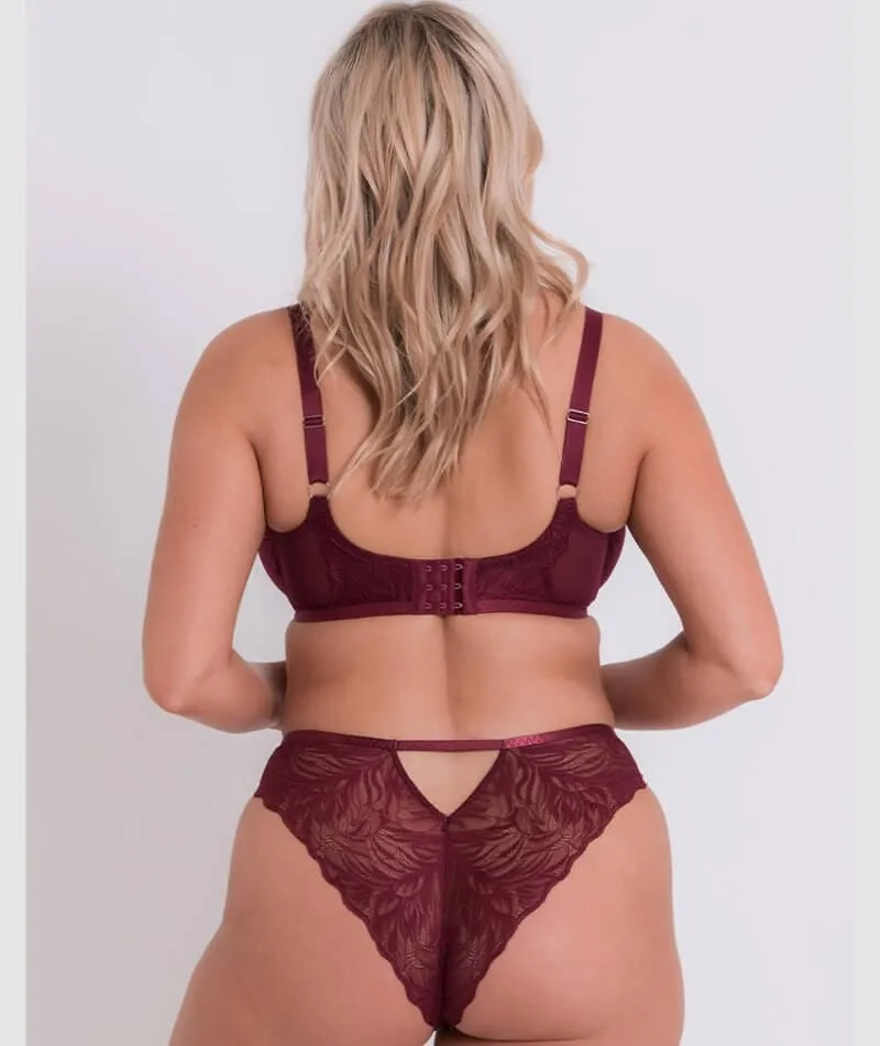 Curvy Kate Lace Daze Balcony Bra - Claret Red