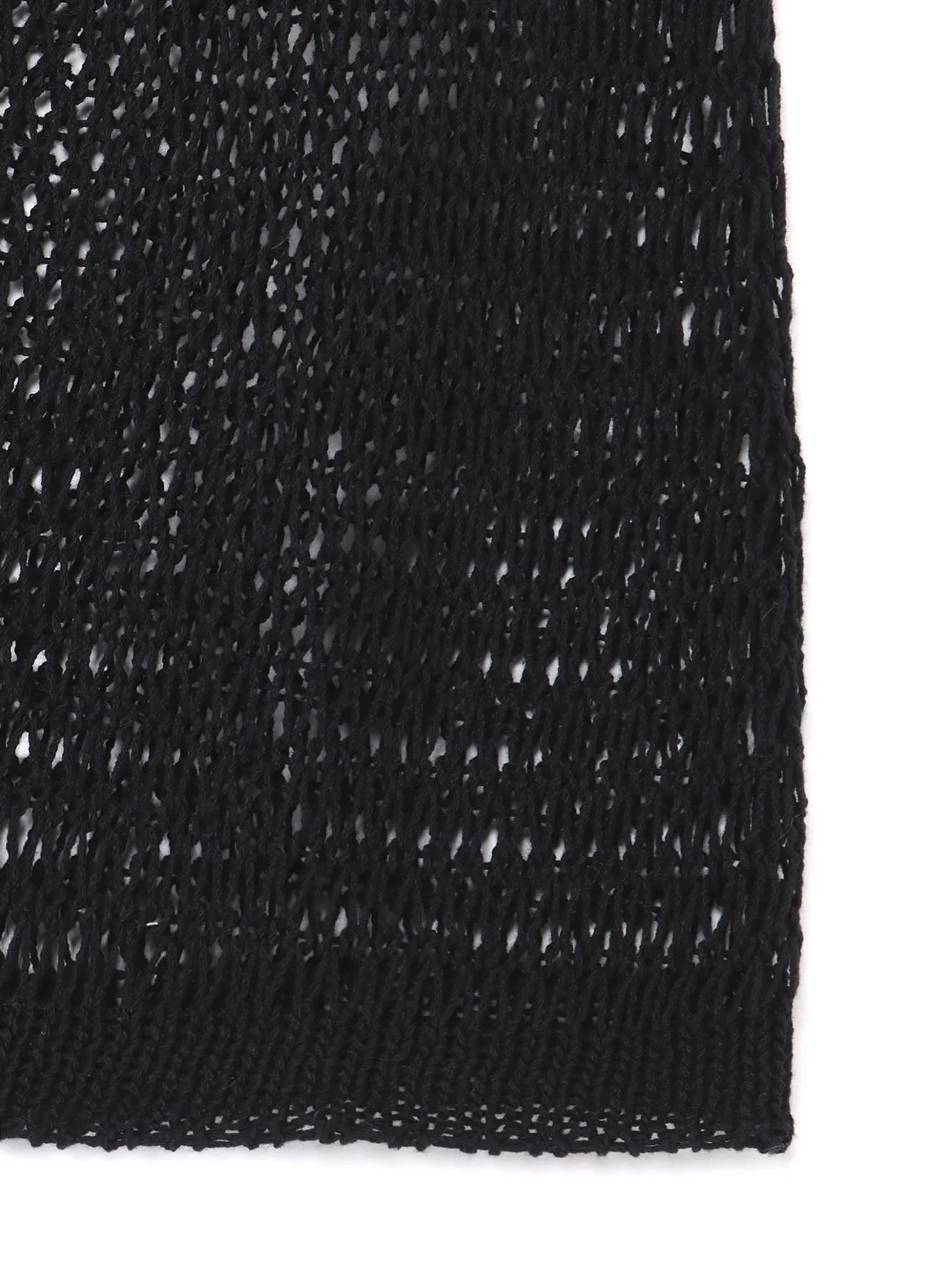 DAMAGE PROCESSED ASYMMETRIC SLEEVELESS KNIT