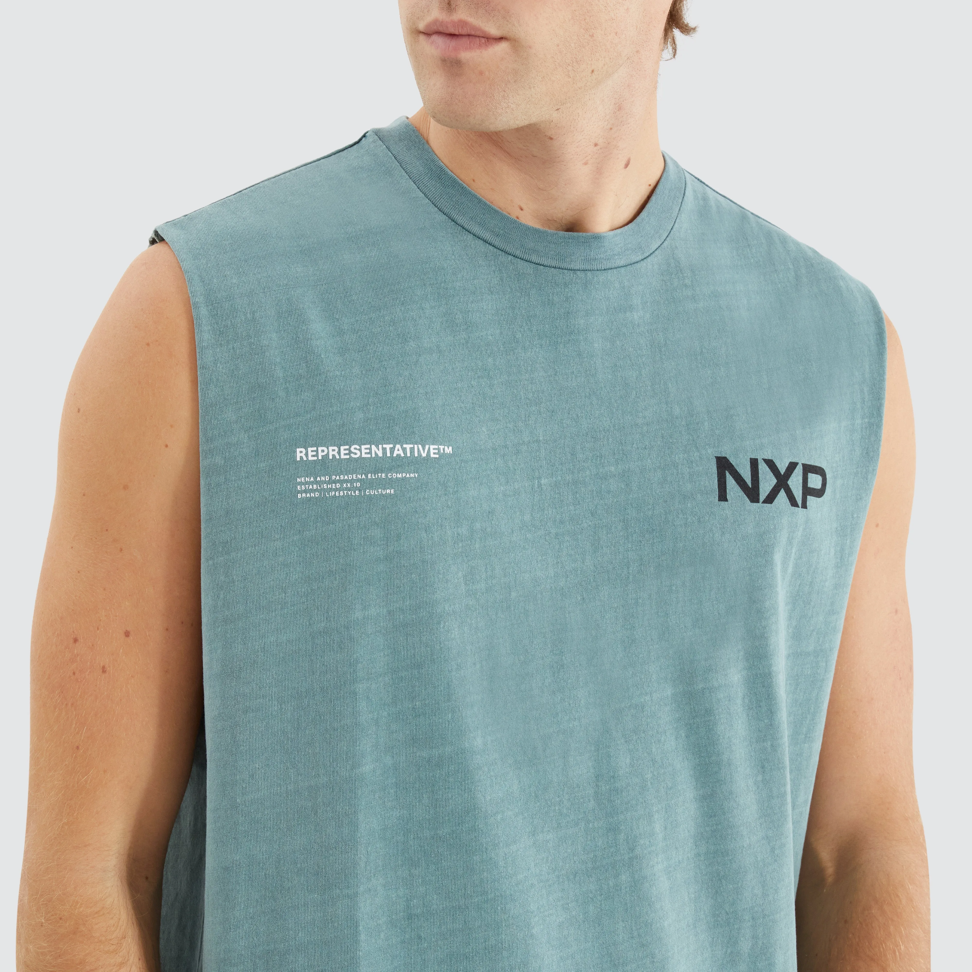 Delta Time Relaxed Muscle Tee Pigment Trooper
