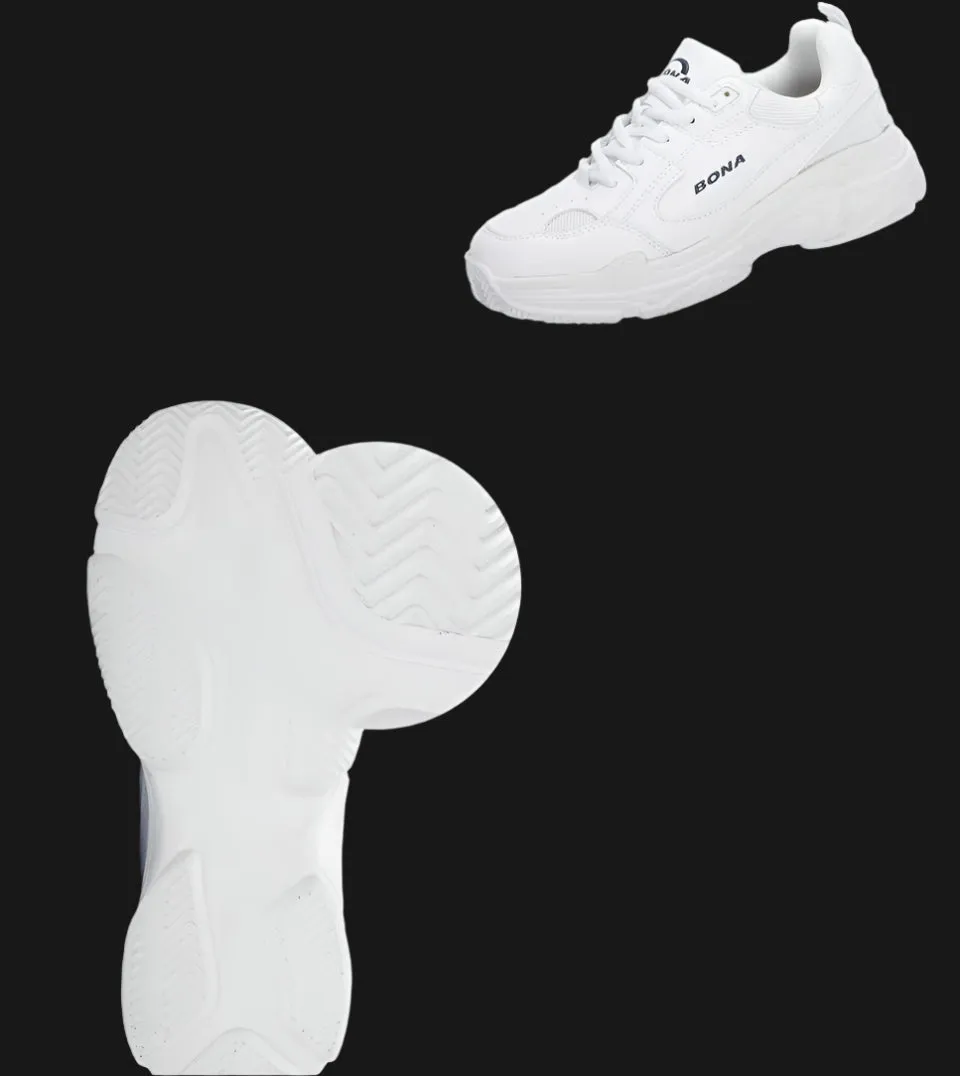 Designer White Platform Sneakers: Chic Comfort for Women's Walking