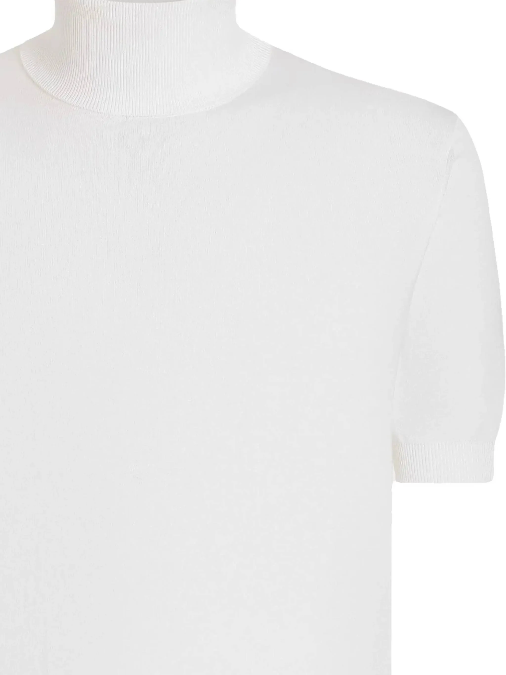 Dolce & gabbana vit kort ärm ribbad tröja