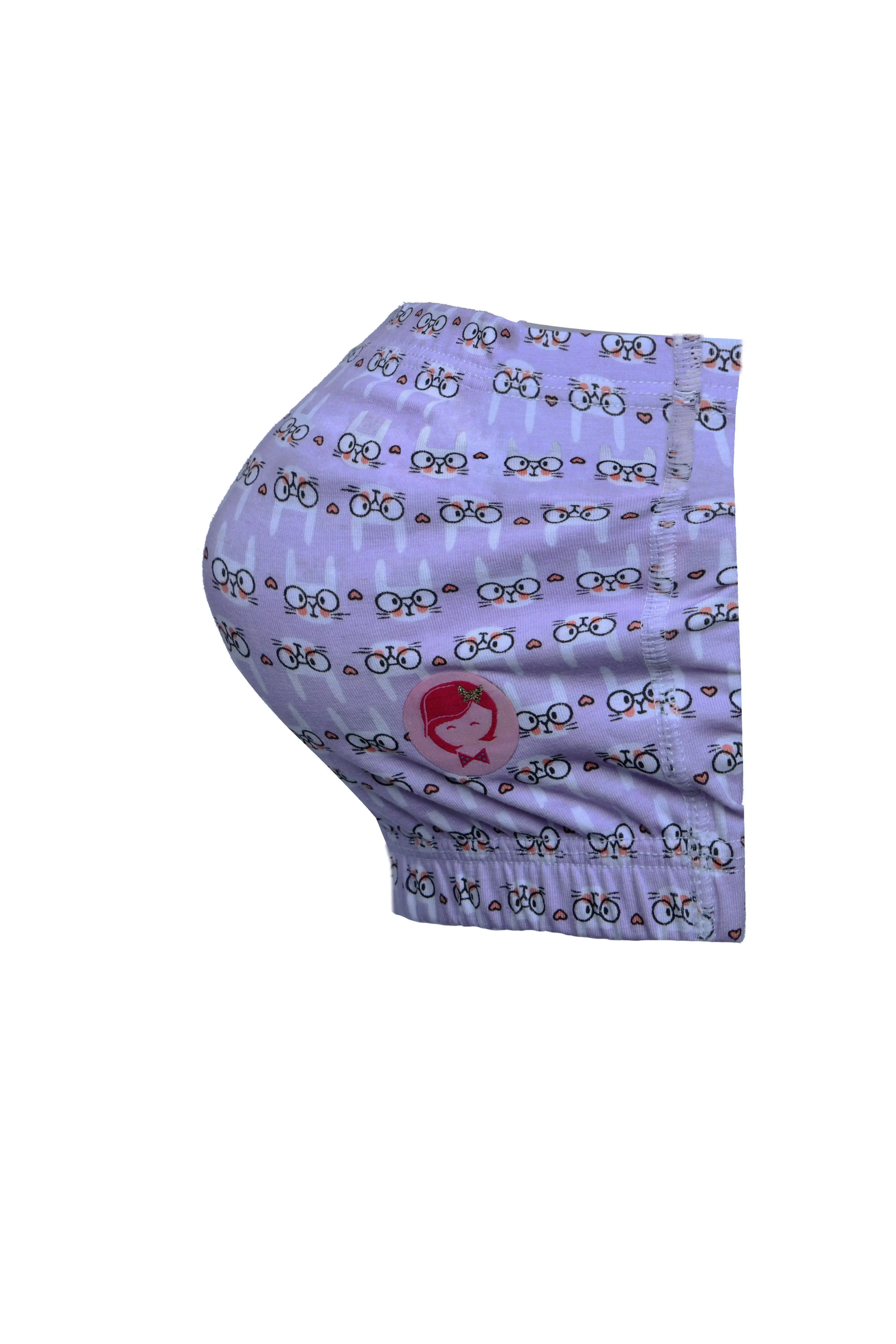 Double-Layer Cotton Tube Bras | Non-Padded Tube Tops | Bunny Print Bra